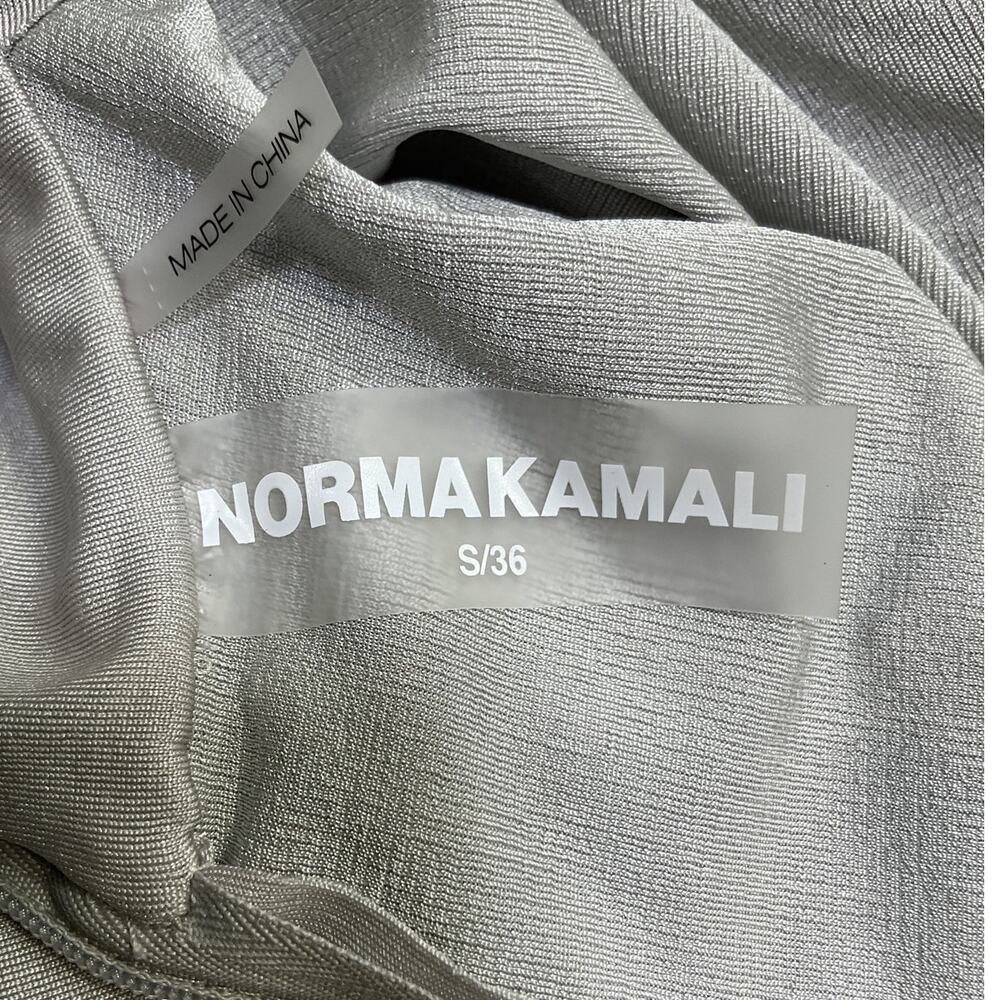 Norma Kamali Cropped Gray Turtleneck Top Size S - Picture 5 of 5